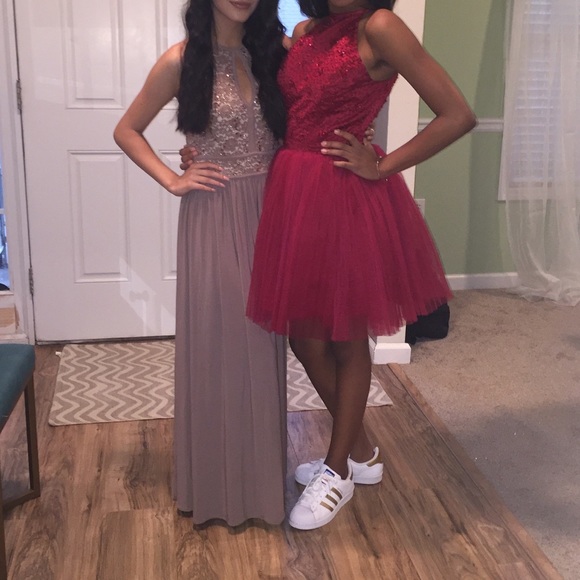 Beige/nude homecoming dress - Picture 1 of 1